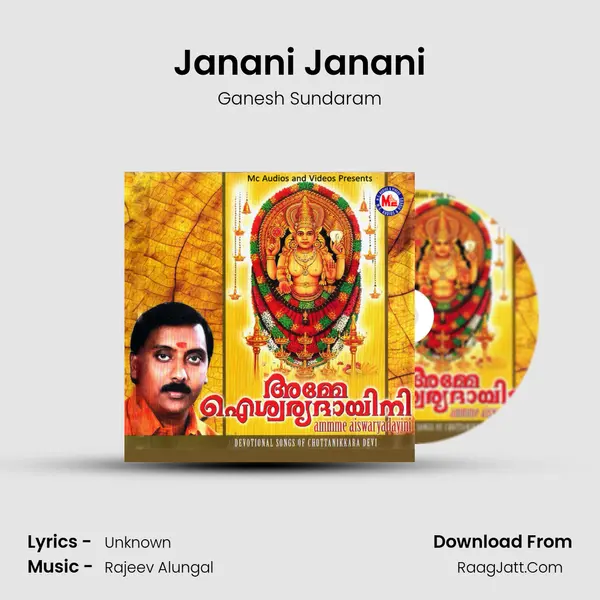 Janani Janani MP3 Song by Ganesh Sundaram Cover