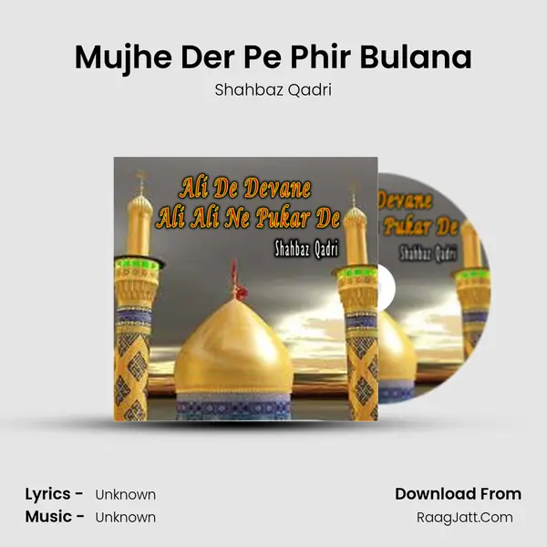 Mujhe Der Pe Phir Bulana MP3 Song by Shahbaz Qadri Cover