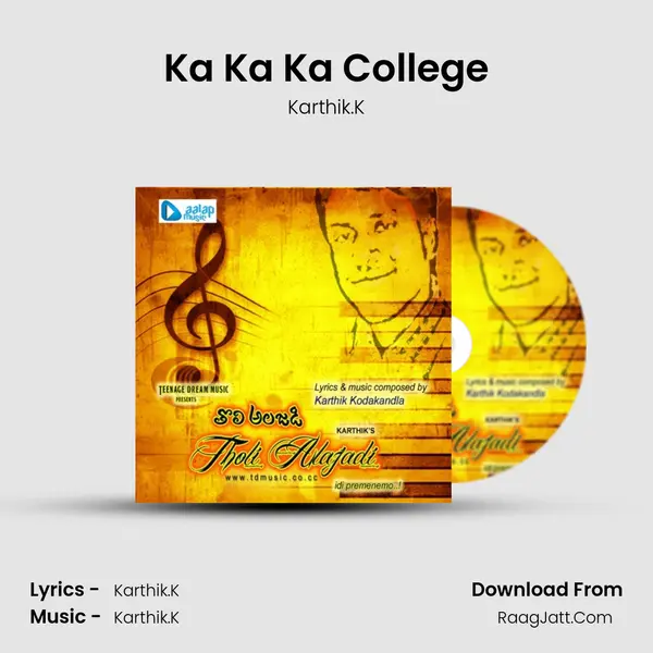 Ka Ka Ka College MP3 Song by Karthik.K Cover