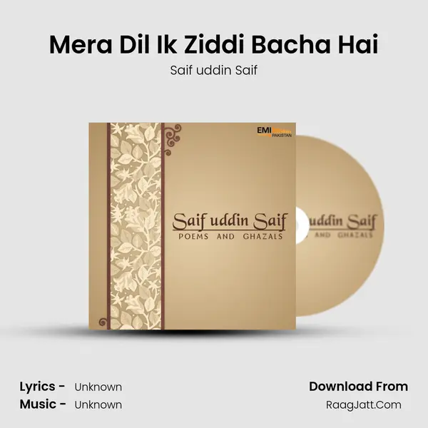 Mera Dil Ik Ziddi Bacha Hai MP3 Song by Saif uddin Saif Cover