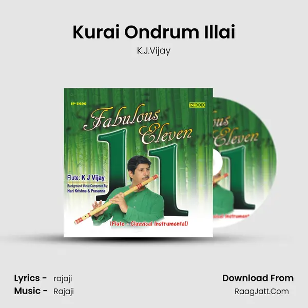 Kurai Ondrum Illai MP3 Song by K.J.Vijay Cover