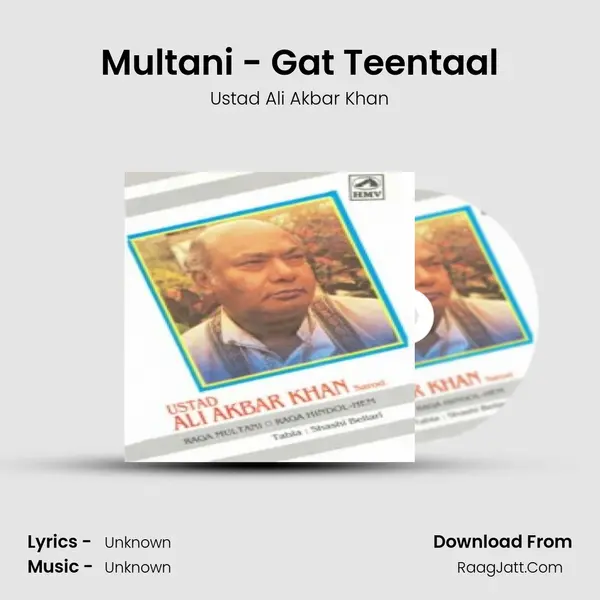 Multani - Gat Teentaal MP3 Song by Ustad Ali Akbar Khan Cover