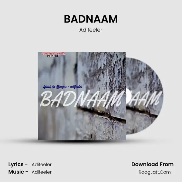 BADNAAM MP3 Song by Adifeeler Cover