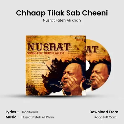 Chhaap Tilak Sab Cheeni MP3 Song by Nusrat Fateh Ali Khan Cover