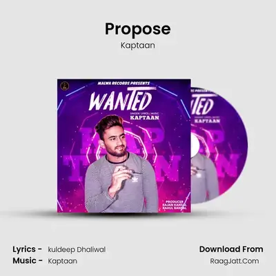 Propose MP3 Song by Kaptaan Cover