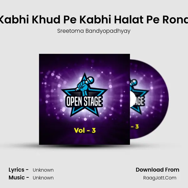 Kabhi Khud Pe Kabhi Halat Pe Rona Cover