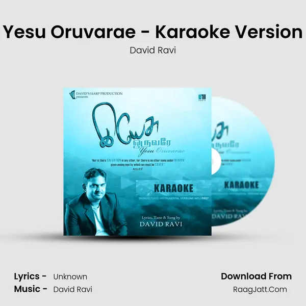 Yesu Oruvarae - Karaoke Version MP3 Song by David Ravi Cover