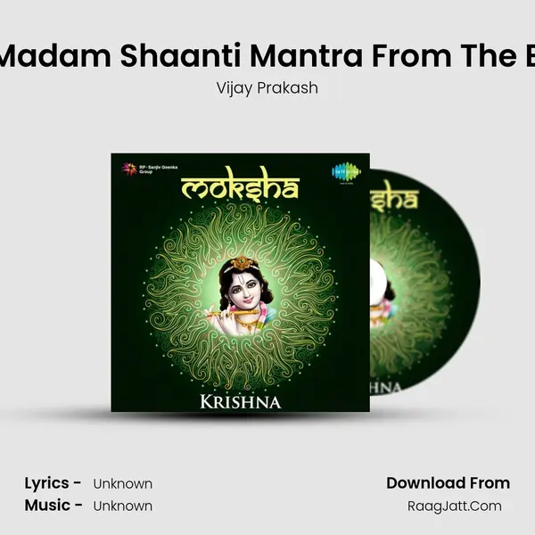 Aum Poorna Madam Shaanti Mantra From The Eshopanishad MP3 Song by Vijay Prakash Cover