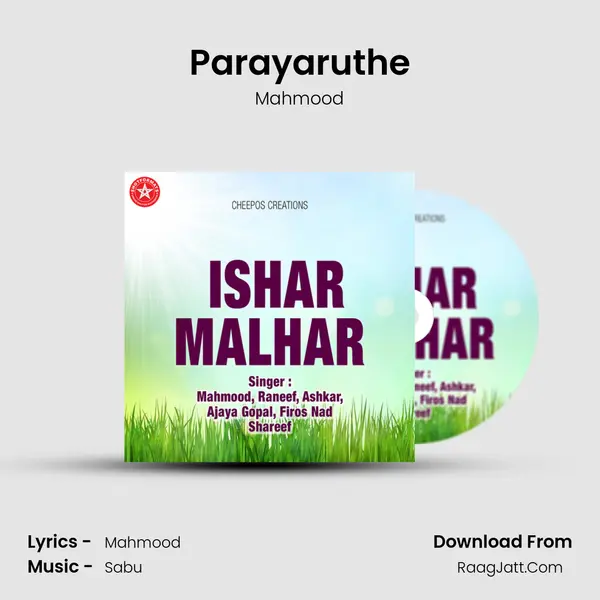 Parayaruthe MP3 Song by Mahmood Cover