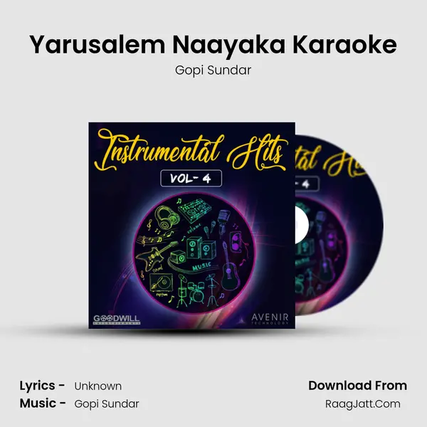 Yarusalem Naayaka Karaoke MP3 Song by Gopi Sundar Cover