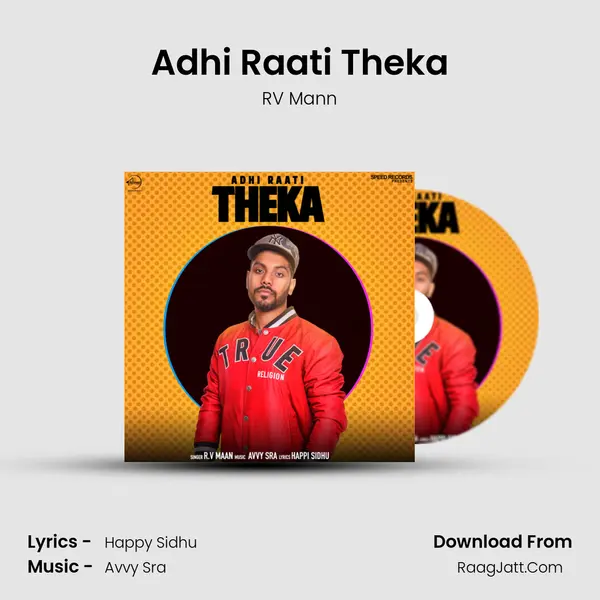Adhi Raati Theka MP3 Song by RV Mann Cover