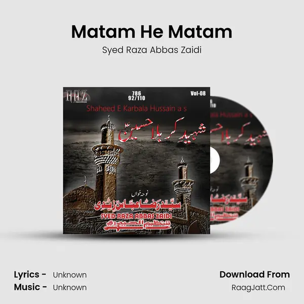 Matam He Matam MP3 Song by Syed Raza Abbas Zaidi Cover