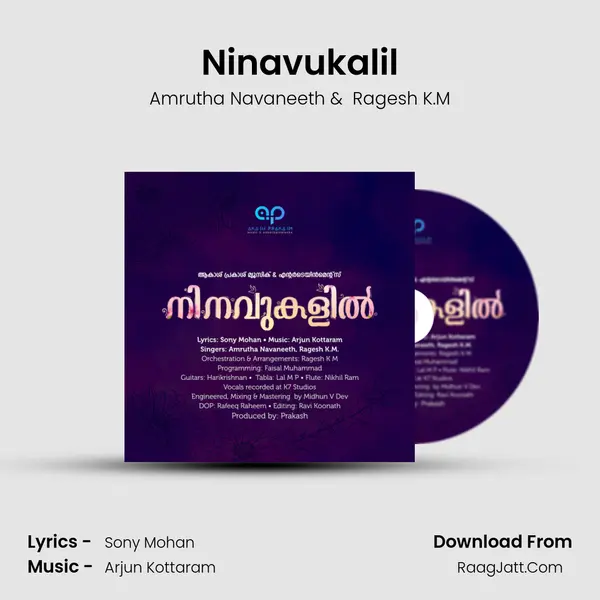 Ninavukalil MP3 Song by Amrutha Navaneeth Cover