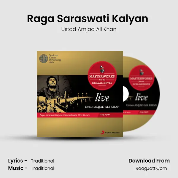 Raga Saraswati Kalyan (Live) MP3 Song by Ustad Amjad Ali Khan Cover