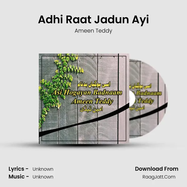 Adhi Raat Jadun Ayi MP3 Song by Ameen Teddy Cover