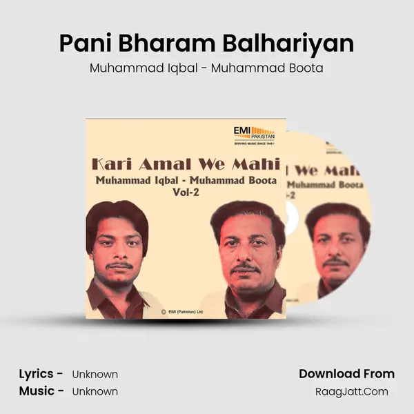 Pani Bharam Balhariyan MP3 Song by Muhammad Iqbal - Muhammad Boota Cover