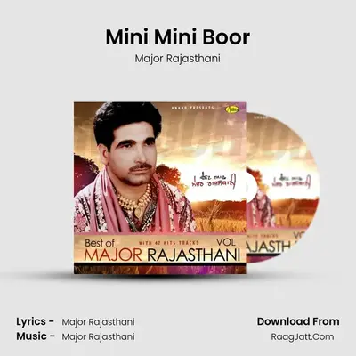 Mini Mini Boor MP3 Song by Major Rajasthani Cover