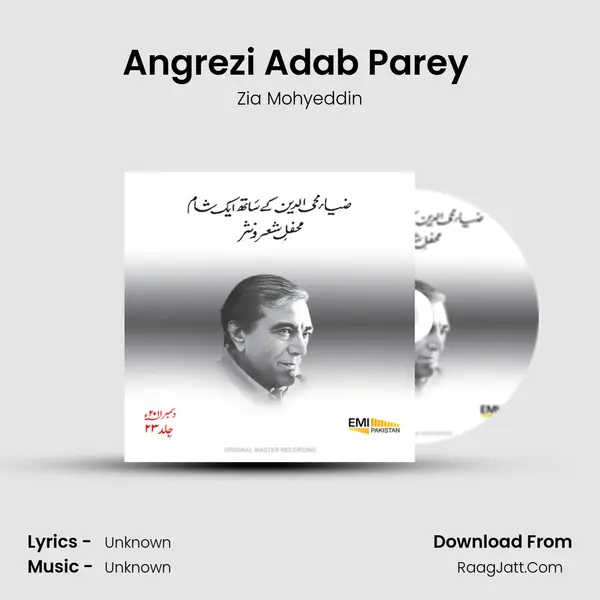 Angrezi Adab Parey (Live) MP3 Song by Zia Mohyeddin Cover