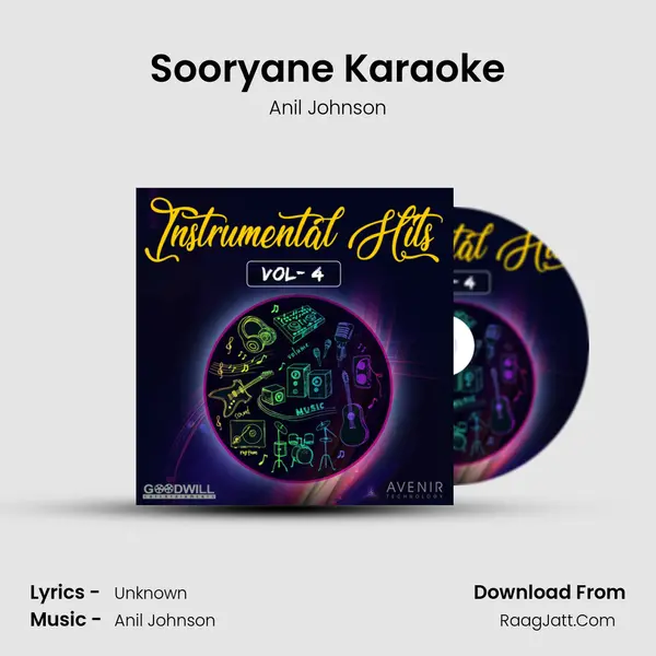 Sooryane Karaoke MP3 Song by Anil Johnson Cover