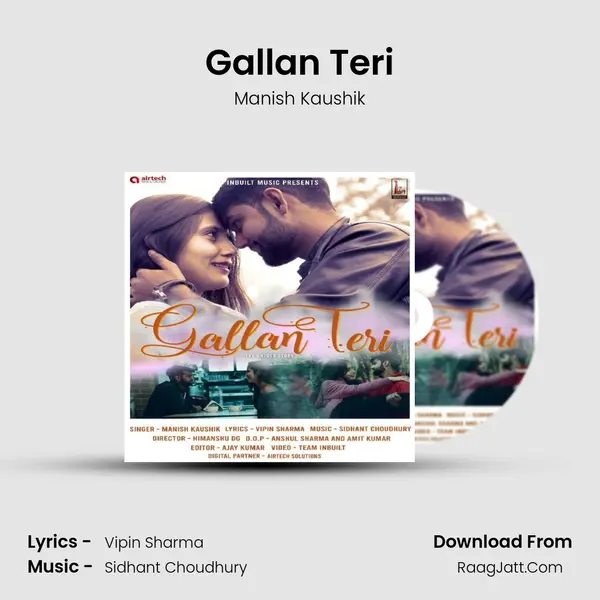 Gallan Teri MP3 Song by Manish Kaushik Cover