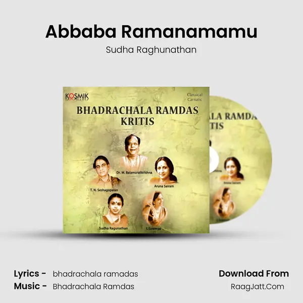 Abbaba Ramanamamu MP3 Song by Sudha Raghunathan Cover