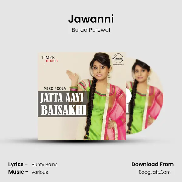Jawanni MP3 Song by Buraa Purewal Cover