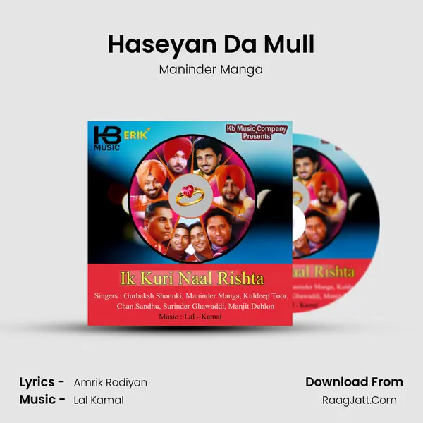 Haseyan Da Mull MP3 Song by Maninder Manga Cover
