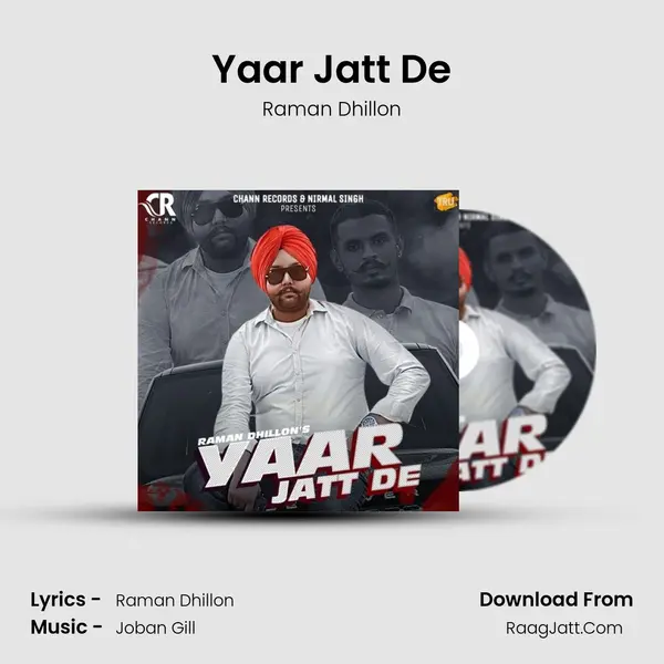 Yaar Jatt De MP3 Song by Raman Dhillon Cover