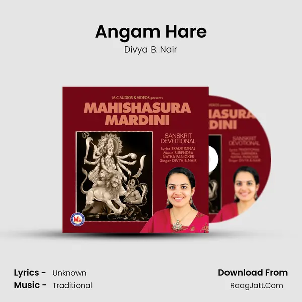 Angam Hare MP3 Song by Divya B. Nair Cover