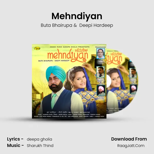 Mehndiyan MP3 Song by Buta Bhairupa Cover