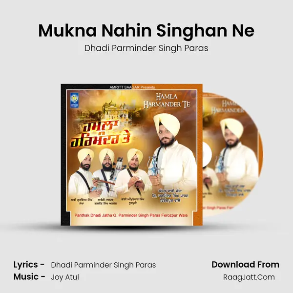Mukna Nahin Singhan Ne MP3 Song by Dhadi Parminder Singh Paras Cover