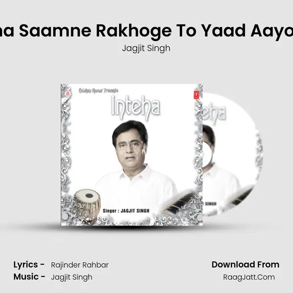 Aaina Saamne Rakhoge To Yaad Aayonga MP3 Song by Jagjit Singh Cover