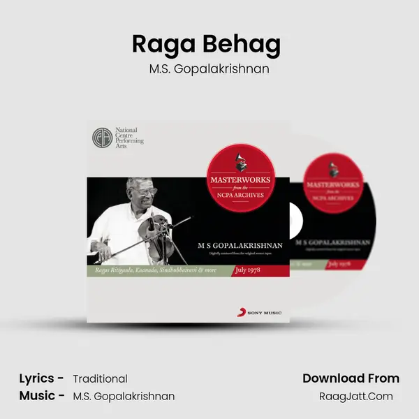 Raga Behag (Idhu Thaano Tillai Sthalam) MP3 Song by M.S. Gopalakrishnan Cover