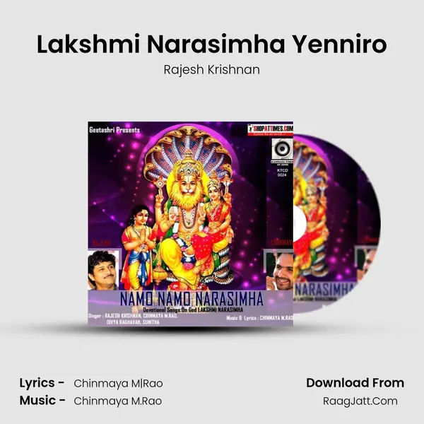 Lakshmi Narasimha Yenniro MP3 Song by Rajesh Krishnan Cover