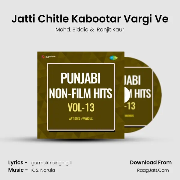 Jatti Chitle Kabootar Vargi Ve MP3 Song by Mohd. Siddiq Cover