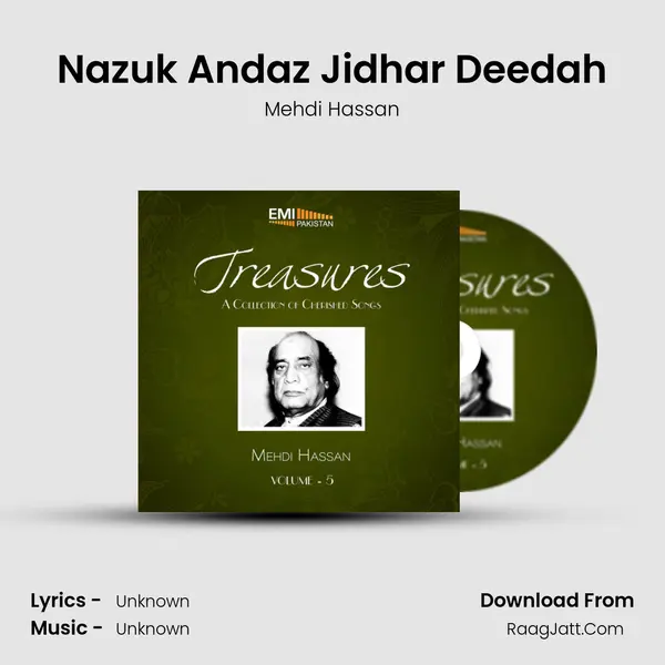 Nazuk Andaz Jidhar Deedah MP3 Song by Mehdi Hassan Cover