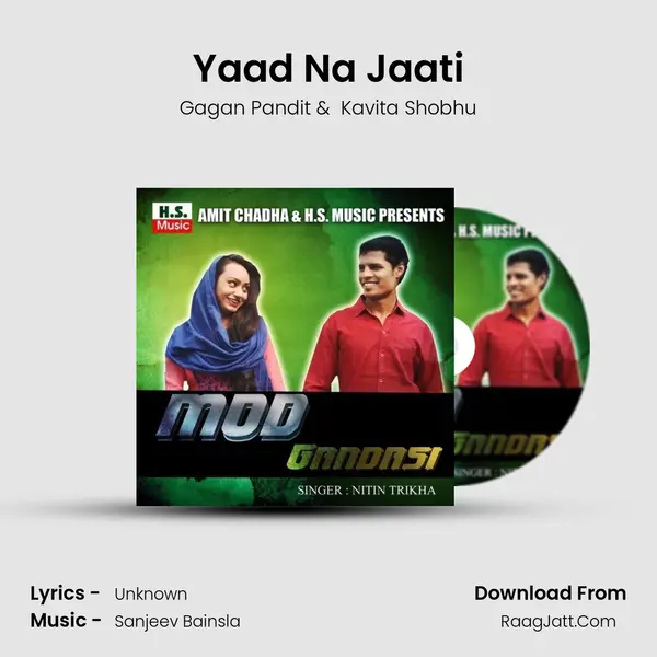 Yaad Na Jaati MP3 Song by Gagan Pandit Cover