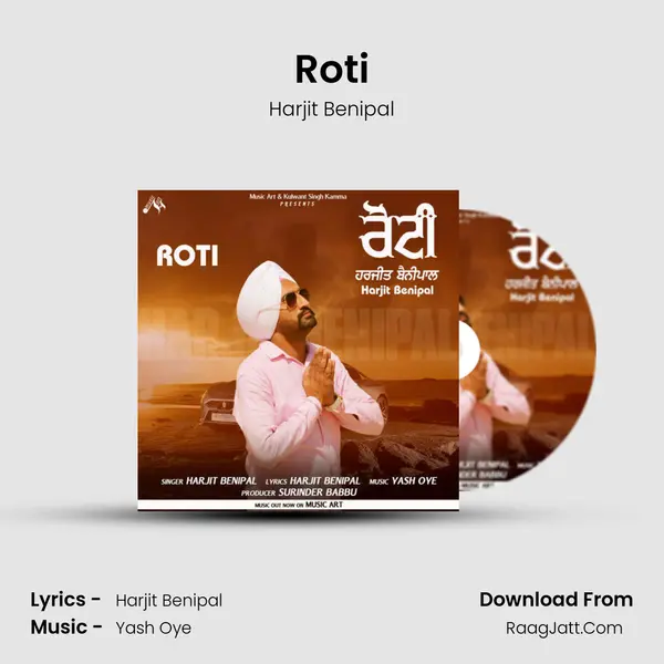 Roti MP3 Song by Harjit Benipal Cover
