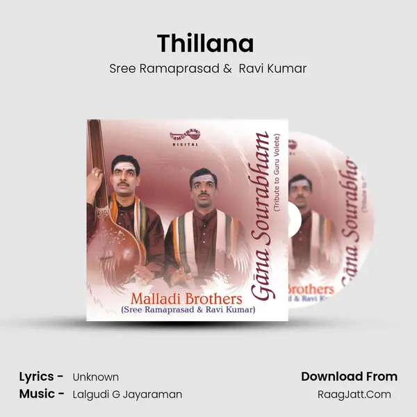 Thillana (Lalgudi G. Jayaraman) MP3 Song by Sree Ramaprasad Cover