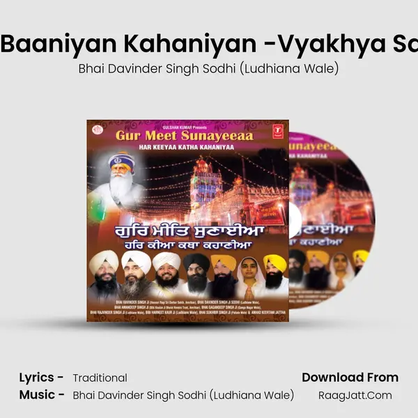 Ba Baaniyan Kahaniyan -Vyakhya Sahit MP3 Song by Bhai Davinder Singh Sodhi (Ludhiana Wale) Cover