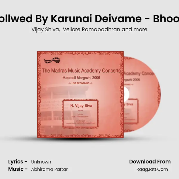 Viruthham Follwed By Karunai Deivame - Bhoopalam - Adi (Live) MP3 Song by Vijay Shiva Cover
