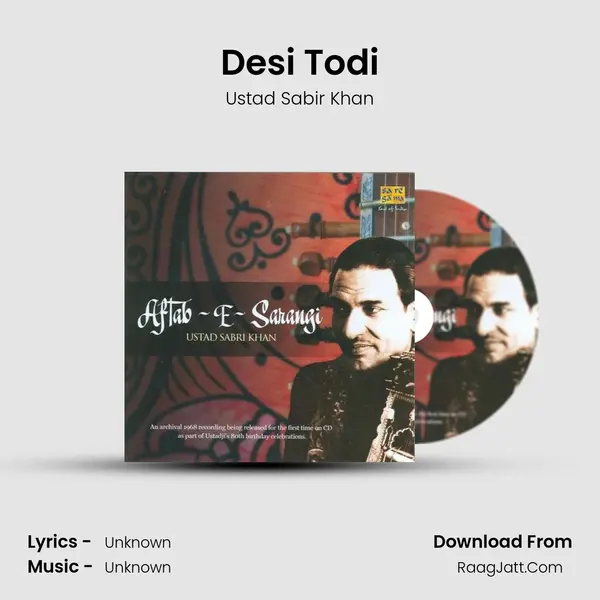 Desi Todi MP3 Song by Ustad Sabir Khan Cover