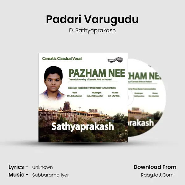 Padari Varugudu MP3 Song by D. Sathyaprakash Cover