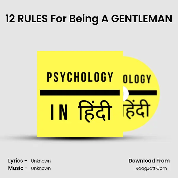 12 RULES For Being A GENTLEMAN Cover