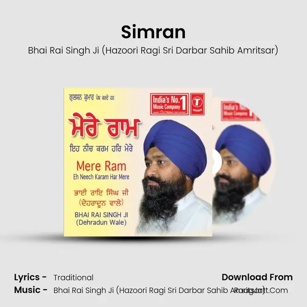 Simran MP3 Song by Bhai Rai Singh Ji (Hazoori Ragi Sri Darbar Sahib Amritsar) Cover
