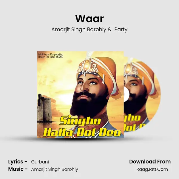 Waar MP3 Song by Amarjit Singh Barohly Cover