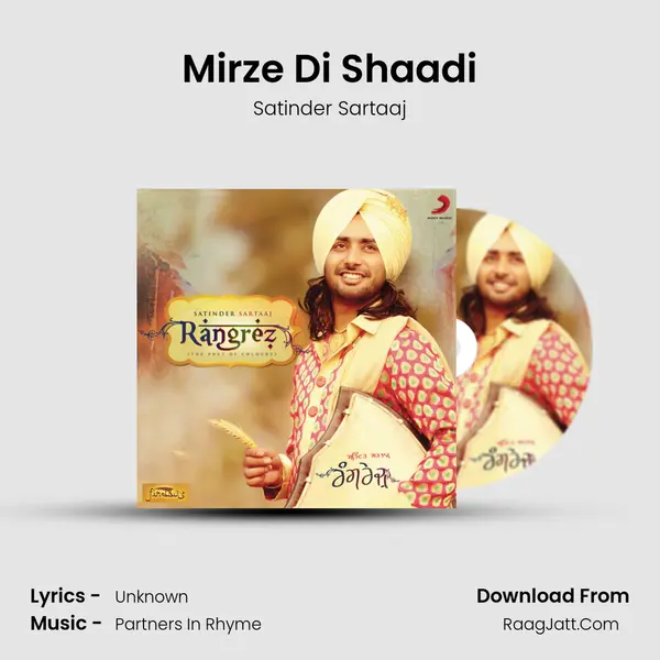 Mirze Di Shaadi MP3 Song by Satinder Sartaaj Cover