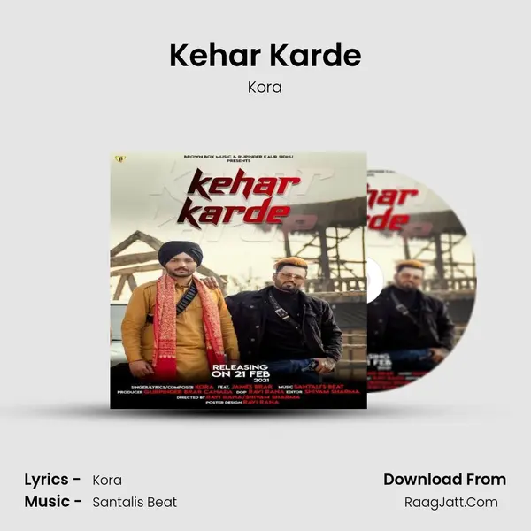 Kehar Karde MP3 Song by Kora Cover