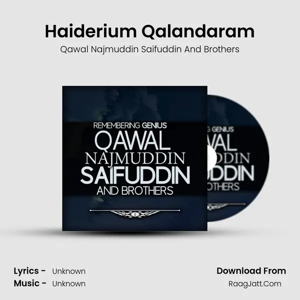 Haiderium Qalandaram MP3 Song by Qawal Najmuddin Saifuddin And Brothers Cover