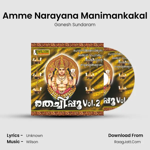 Amme Narayana Manimankakal MP3 Song by Ganesh Sundaram Cover